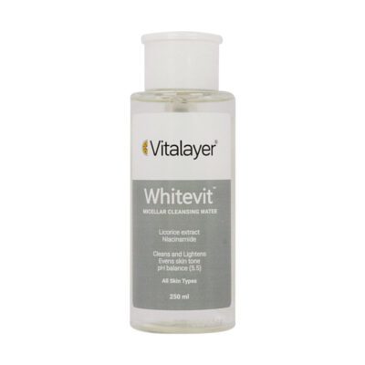 میسلار واتر - Vitalayer Whitevit Micellar Cleansing Water For All Skin Types 250 Ml