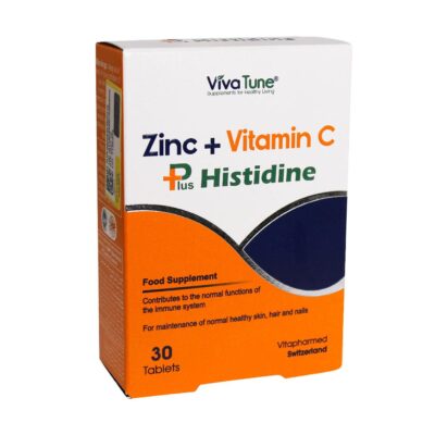 زینک - Viva Tune Zinc and Vitamin C Plus Histidine 30 Tablets