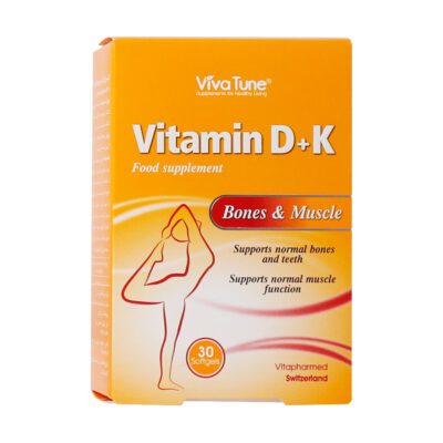 ویتامین D - VivaTune Vitamin D Plus K 30 Softgels