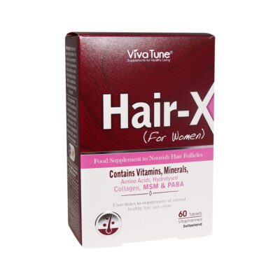 تقویت و ضد ریزش مو - Vivatune Hair X 60 Tablets For Women