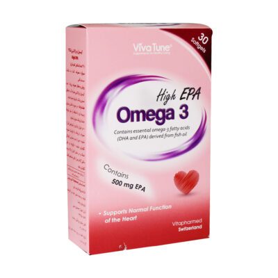 امگا ٣ و روغن ماهی - Vivatune Omega 3 High EPA 30 Softgels
