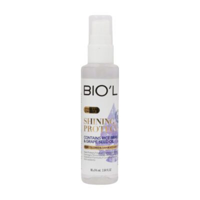 سرم مو - biol crystal hair serum contans rice bran grape seed oil 80 ml