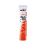 ویتامین C - health aid vitamin C 1000mg 20 Effervescent Tablets