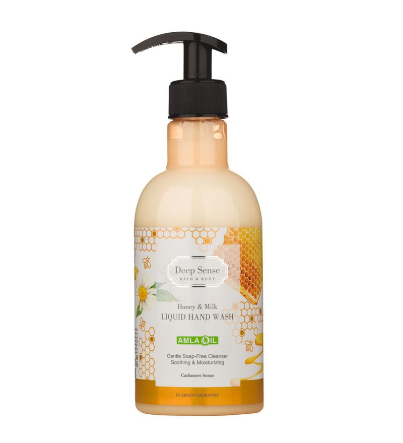 مایع دستشویی - Deep Sense Honey And Milk Liquid Hand Wash 400ml