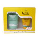 ژل و فوم پوست - Liesel Acnesel Face Wash Gel And Sunsel SPF50 For Oily Skin