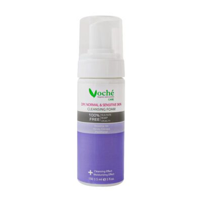 ژل و فوم پوست - voche dry and sensitive skin cleaning foam 150 ml